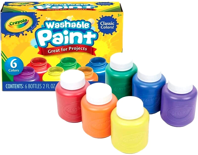 Crayola Crayola Wash Τέμπερες 6Τμχ (54-1204)
