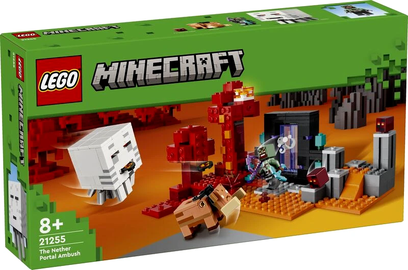 LEGO toys LEGO Minecraft The Nether Portal Ambush (21255)
