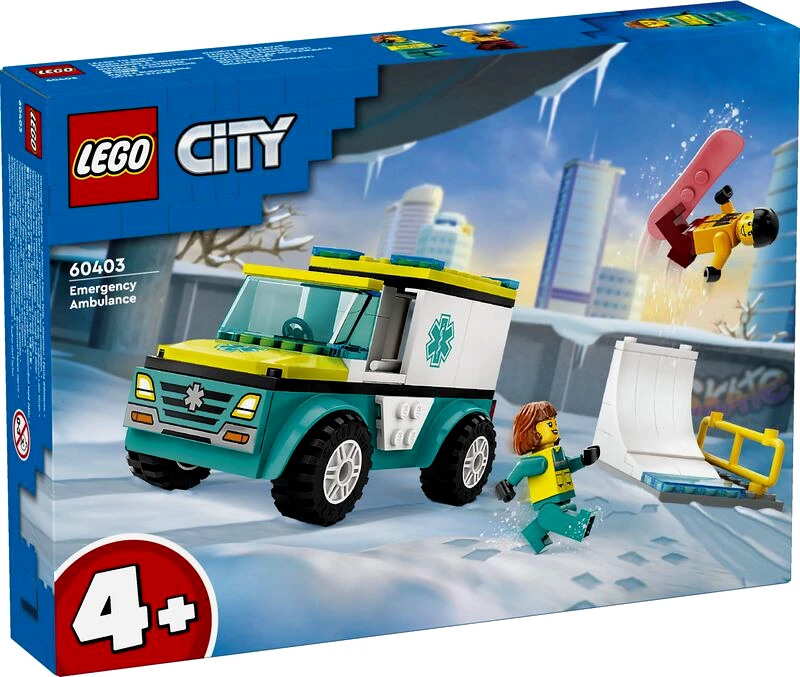 LEGO toys LEGO City Emergency Ambulance & Snowboarder (60403)