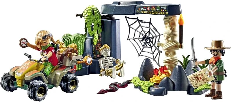 Playmobil Playmobil Dinos Κυνήγι Θησαυρού Στην Ζούγκλα (71454)