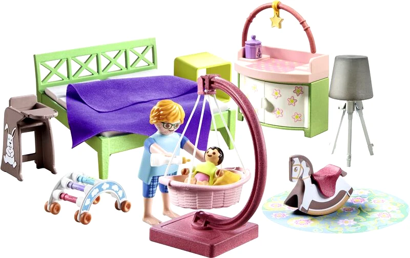 Playmobil Playmobil Μοντέρνο Υπνοδωμάτιο Με Κούνια (71609)