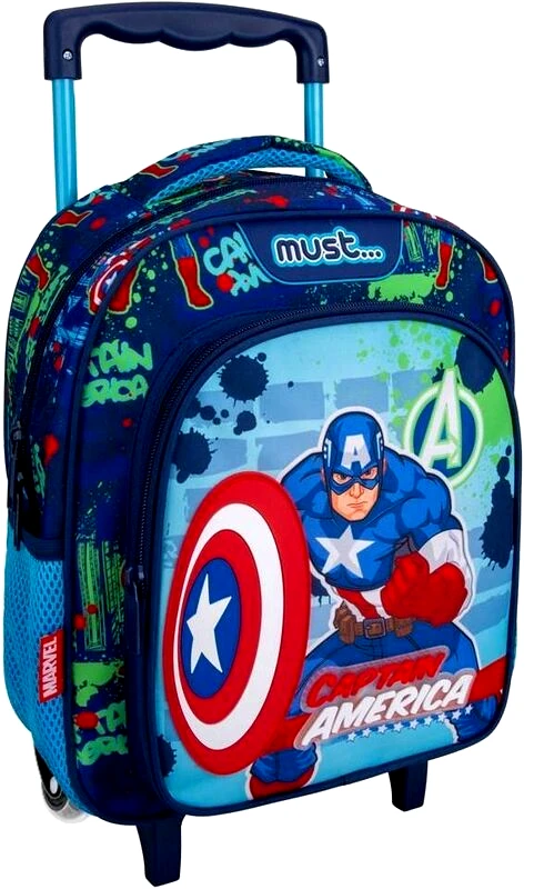 Must Captain America 24 Σακίδιο Νηπιαγωγείου Trolley (000506231)