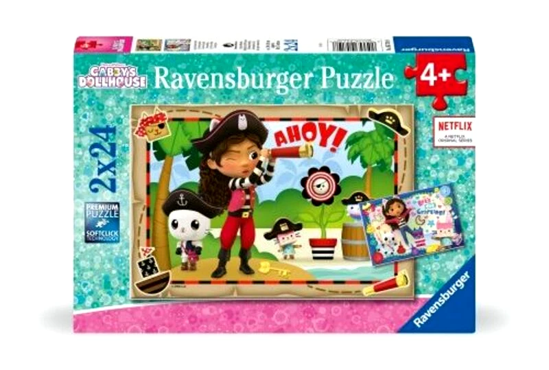 Ravensburger Παζλ 2X24 Gabby's Dollhouse (05710)