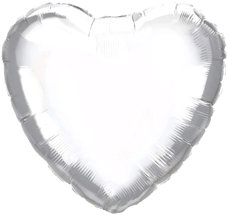 Μπαλόνι Foil Silver Heart 46cm (92452)