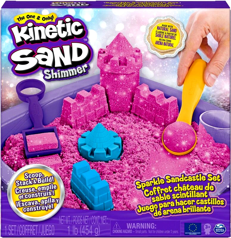 Spin Master Kinetic Sand Γκλίτερ Ροζ (6063520)