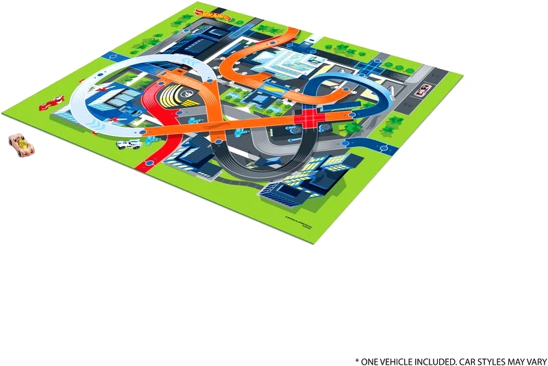 Giochi Preziosi Hot Wheels Megamat Χαλάκι Original Αφρώδες Με Όχημα Hot Wheels (MEW01000)