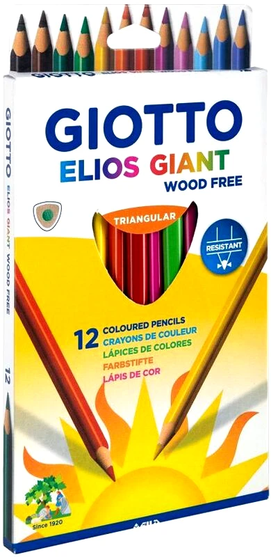Giotto Giotto Ξυλομπογιές Elios Giant-12Τμχ (000221500)