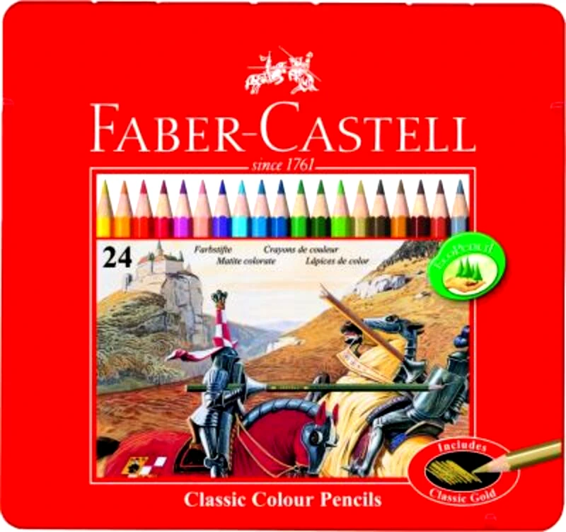 Faber Castell Faber Castell Ξυλομπογιές Σε Μεταλλική Συσκευασία 24Τμχ (12307479)