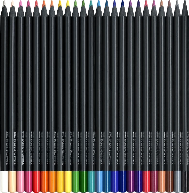 Faber Castell Faber Castell Ξυλομπογιές Black Edition 24τμχ. (12310080)