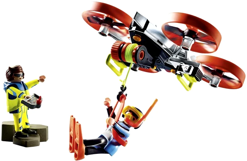 Playmobil Playmobil City Action Επιχείρηση Διάσωσης Δύτη Με Drone (70143)