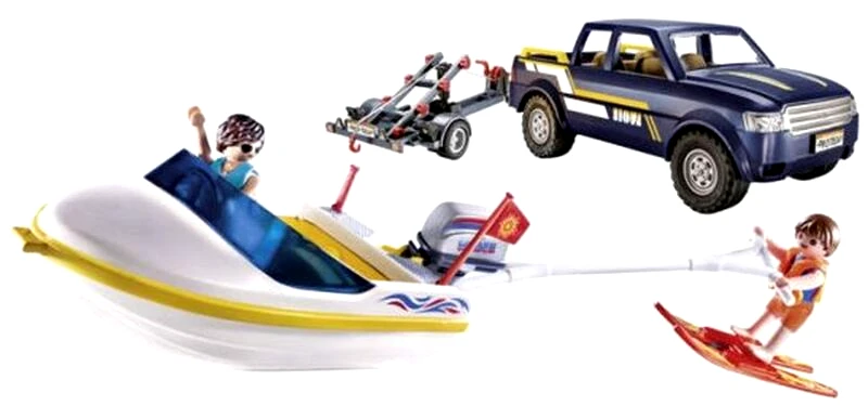 Playmobil Playmobil Φορτηγάκι Με Τρέιλερ Και Ταχύπλοο (70534)