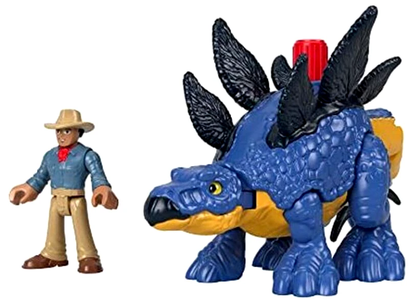 Fisher-Price Fisher Price Imaginext-Jurassic World 3 Δεινόσαυρος Με Φιγούρα-2 Σχέδια (GVV65)