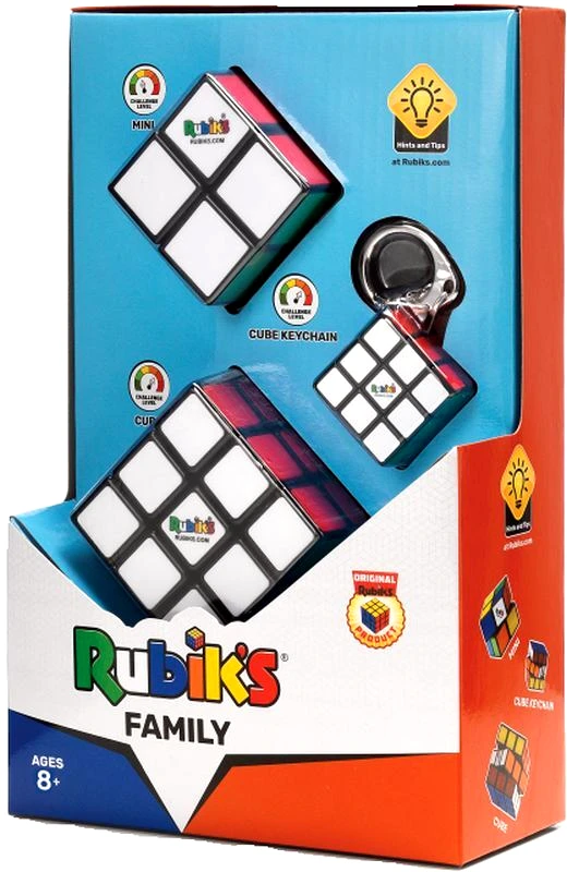 Spin Master Rubik Family Pack 3x3 Μπρελόκ + 2x2 Mini + 3x3 Κλασσικό (6064015)