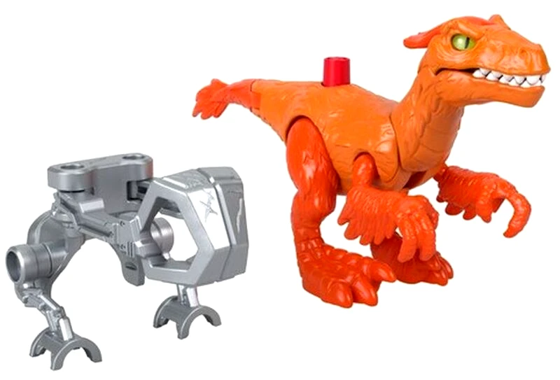 Fisher-Price Fisher Price Imaginext-Jurassic World 3 Δεινόσαυρος Με Φίμωτρο-3 Σχέδια (GVV67)