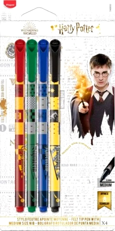 Maped Maped Harry Potter Στυλό 0,8mm 4Τμχ (749600)