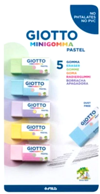Giotto Giotto Γόμα Pastel 5Τμχ (025100)