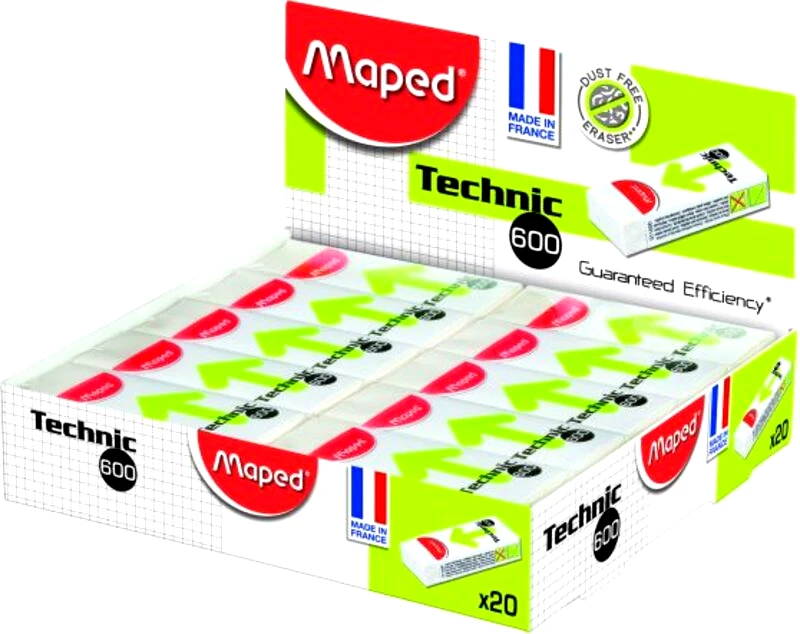 Maped Maped Γόμα Technic 600-Ds 1Τμχ (011600)