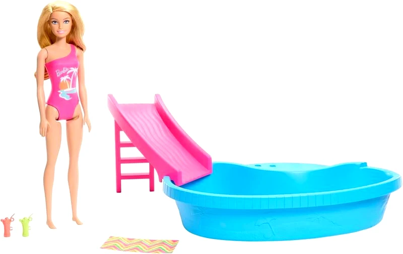 Mattel Barbie Εξωτική Πισίνα Με Κούκλα (HRJ74)