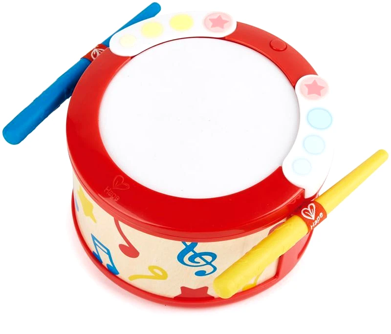 Hape Hape Early Melodies Ξύλινο Τύμπανο Learn With Lights Drum (E0620A)