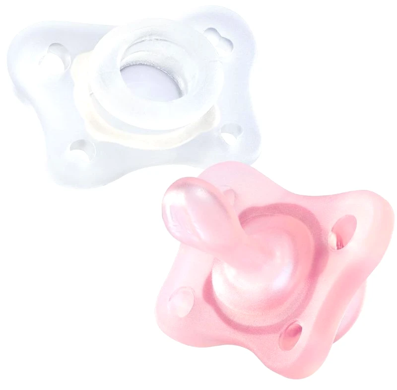 Chicco Chicco Πιπίλα Όλο Σιλικόνη Physio Mini Soft/Ροζ 0-2 Μηνών 2Τμχ (C60-73221-11)