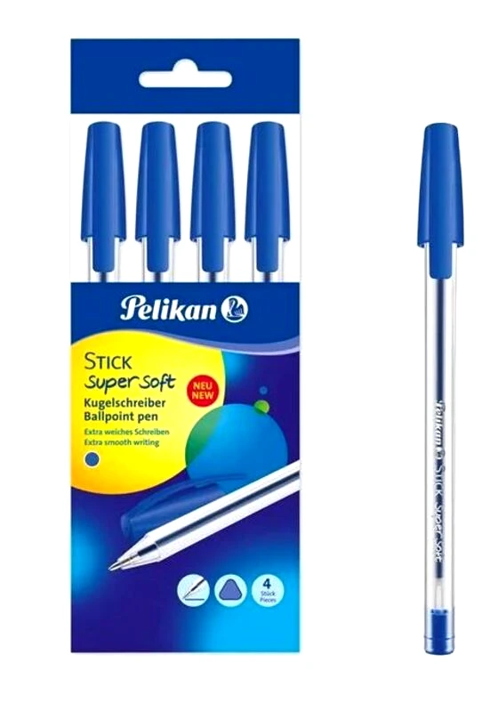 Pelikan Pelikan Στυλό Stick Super Soft K86-4Tμχ (805780)