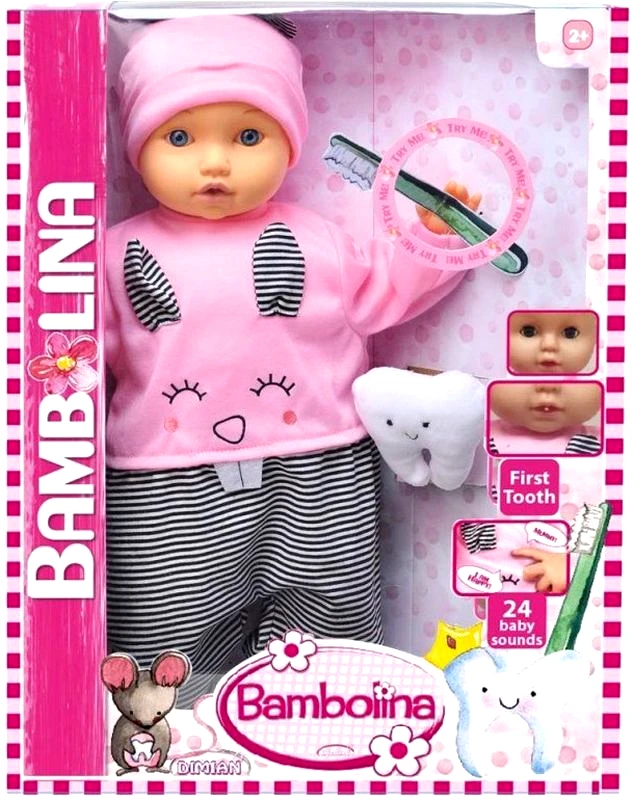 Just Toys Bambolina Το Πρώτο Μου Δοντάκι 46εκ. (BD1378)