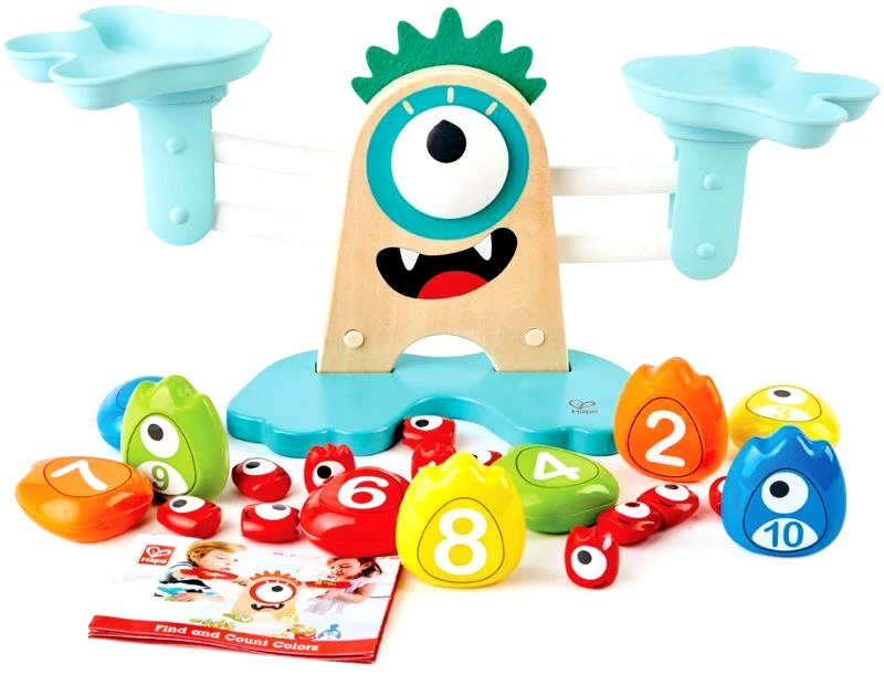 Hape Hape Early Explorer Ξύλινη Ζυγαριά Monster Math Scale (E0511)