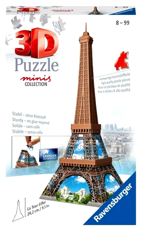 Ravensburger Ravensburger Παζλ 3D Πύργος Του Άϊφελ-Mini 54 Τμχ (12536)