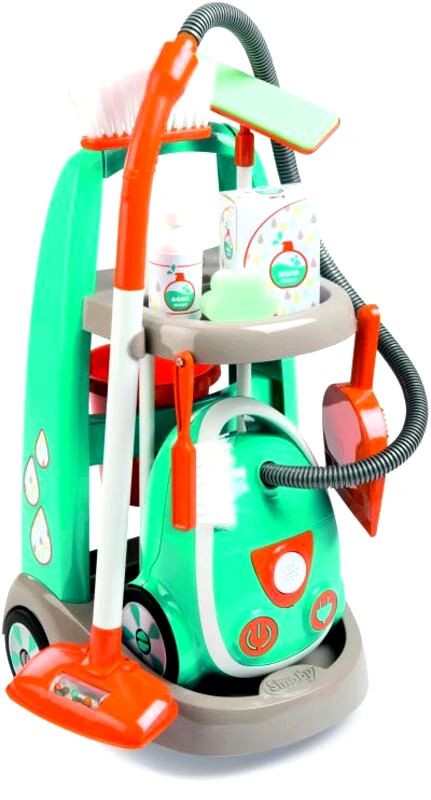 Smoby Smoby Trolley Καθαρισμού & Ηλεκτρική Σκούπα (330309)