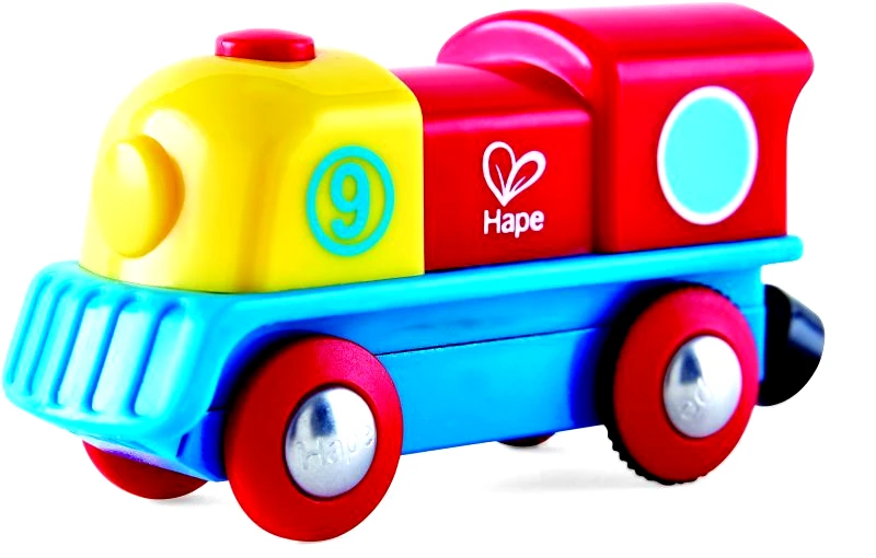 Hape Hape Railway Ξύλινη Brave Μηχανή Τρένου (E3820A)