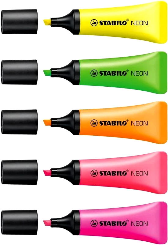 Stabilo Stabilo Υπογραμμιστής Neon 72/42-5 Σχέδια-1Τμχ (01072045)