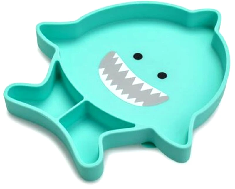 Melii Πιάτο Σιλικόνης Με Βεντούζα Shark (MEL17500)