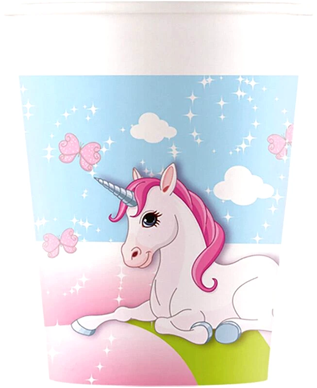 Ποτήρια Χάρτινα 200ml Unicorn Fsc 8Τμχ (093463)