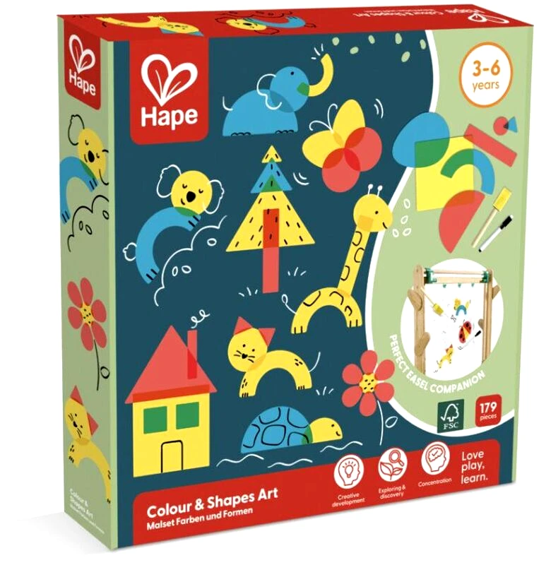 Hape Hape Early Explorer Colour and Shapes Art – Σετ Δημιουργίας με Σχέδια και Χρώματα (E2011A)