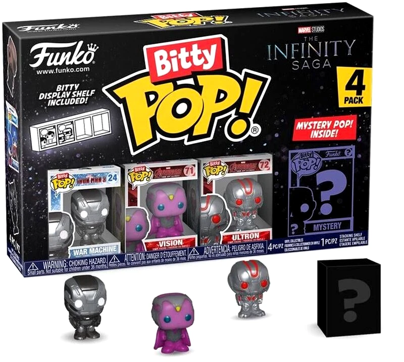 Funko POP! Bitty Pop!War Machine-Marvel:The Infinity Saga 4Τμχ (086710)