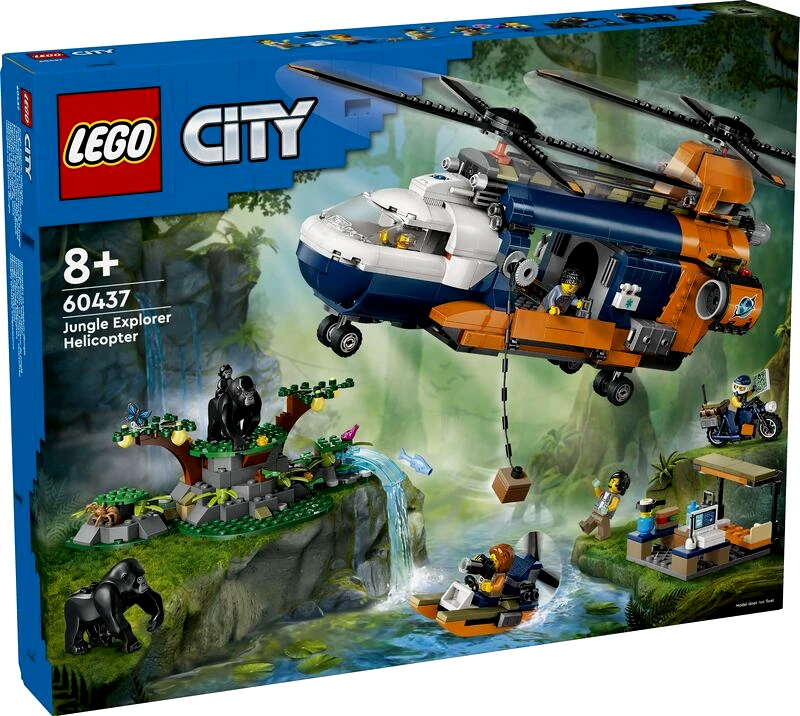 LEGO toys LEGO City Jungle Explorer Helicopter At Base Camp (60437)