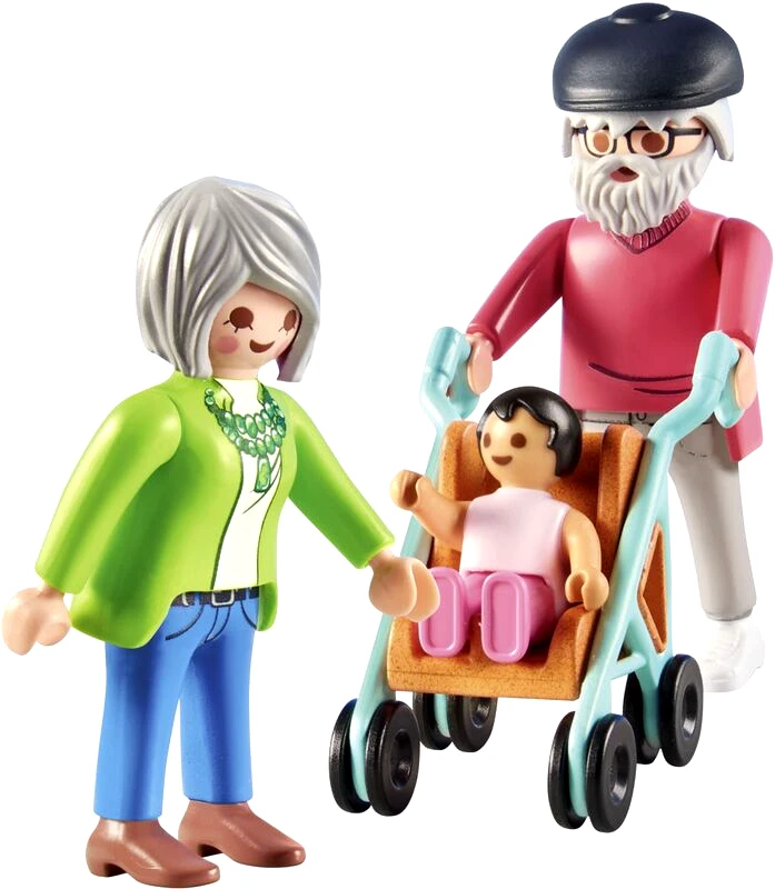 Playmobil Playmobil Παππούς Και Γιαγιά Με Μωρό (71613)