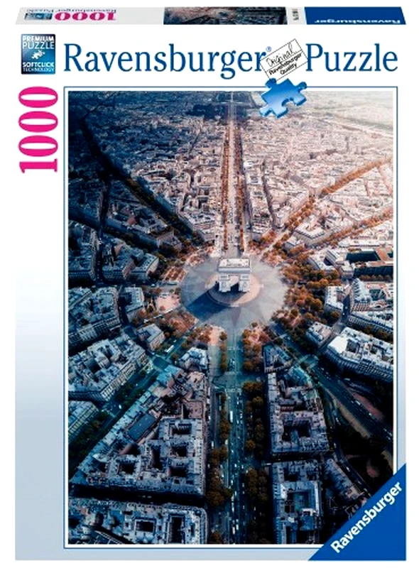 Ravensburger Ravensburger Παζλ 1000 Παρίσι Από Ψηλά (15990)