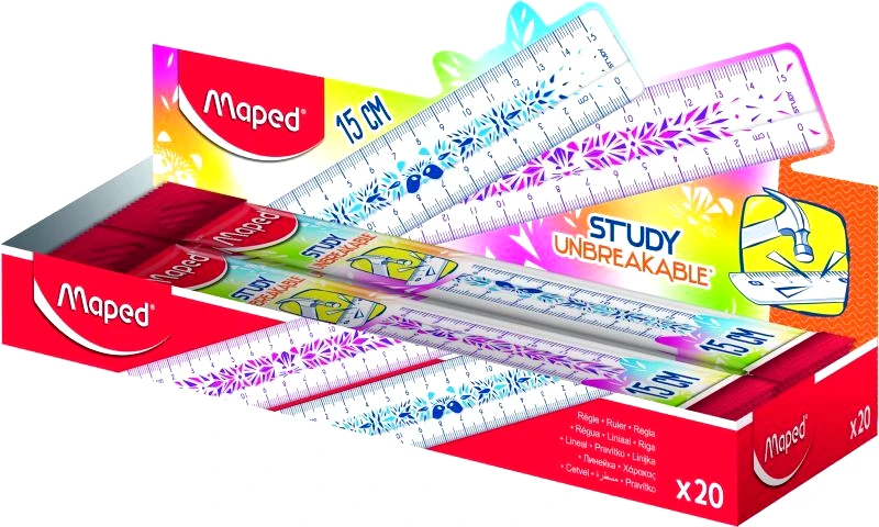 Maped Maped Γεωμετρικός Χάρακας Study Fancy 15cm 2 Σχέδια-1Τχμ (245301)