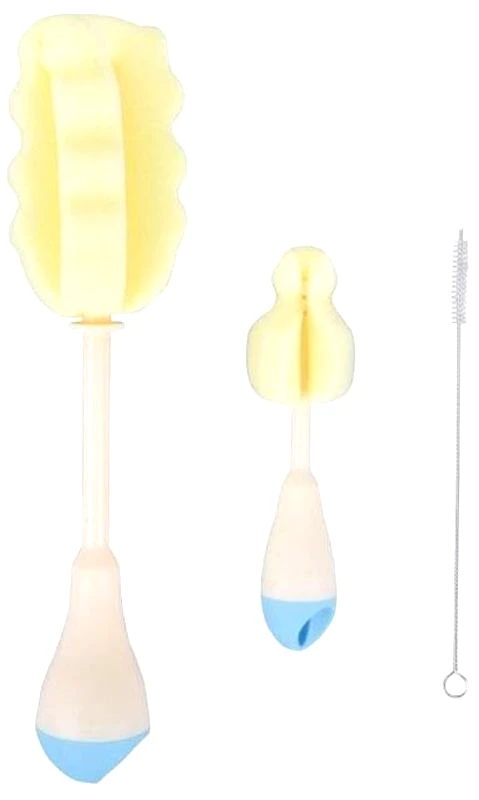 Kikkaboo Kikkaboo Βούρτσα Καθαρισμού Μπιμπερού Σετ 3Τμχ Blue (31303040045)