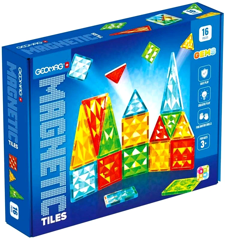 Geomag Geomag Magnetic Tiles Gems 16pcs. (PF.224.100.00)