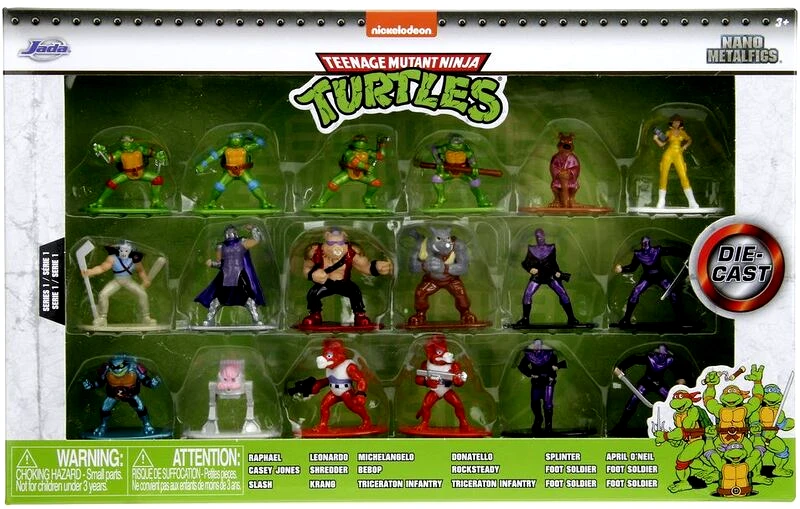Jada Jada Turtles Nanofigs Συλλεκτικές Φιγούρες 18Τμχ W1 (253285004)