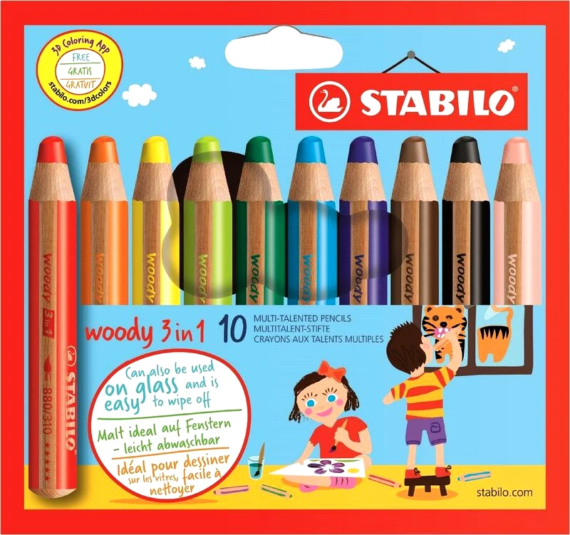 Stabilo Stabilo Κραγιόν 880 Σετ/10 (1880010)