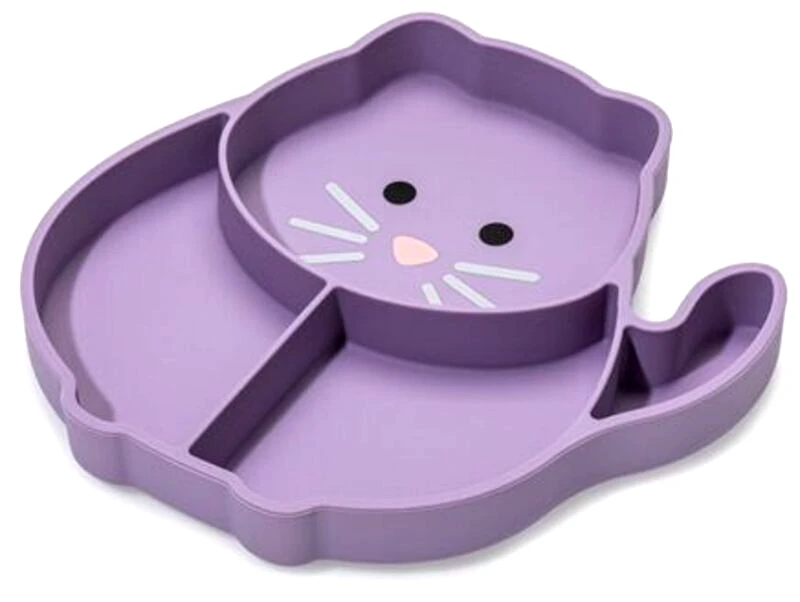 Melii Πιάτο Σιλικόνης Με Βεντούζα Cat (MEL17600)