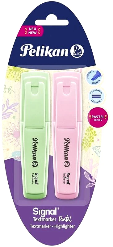 Pelikan Pelikan Υπογραμμιστής Pastel Μέντα & Ροζέ 2Τμχ (60078816)