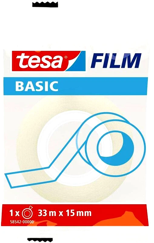 Sellotape Tesa Film Basic Διάφανη Αυτοκόλλητη Ταινία 33x15mm (I.1402)