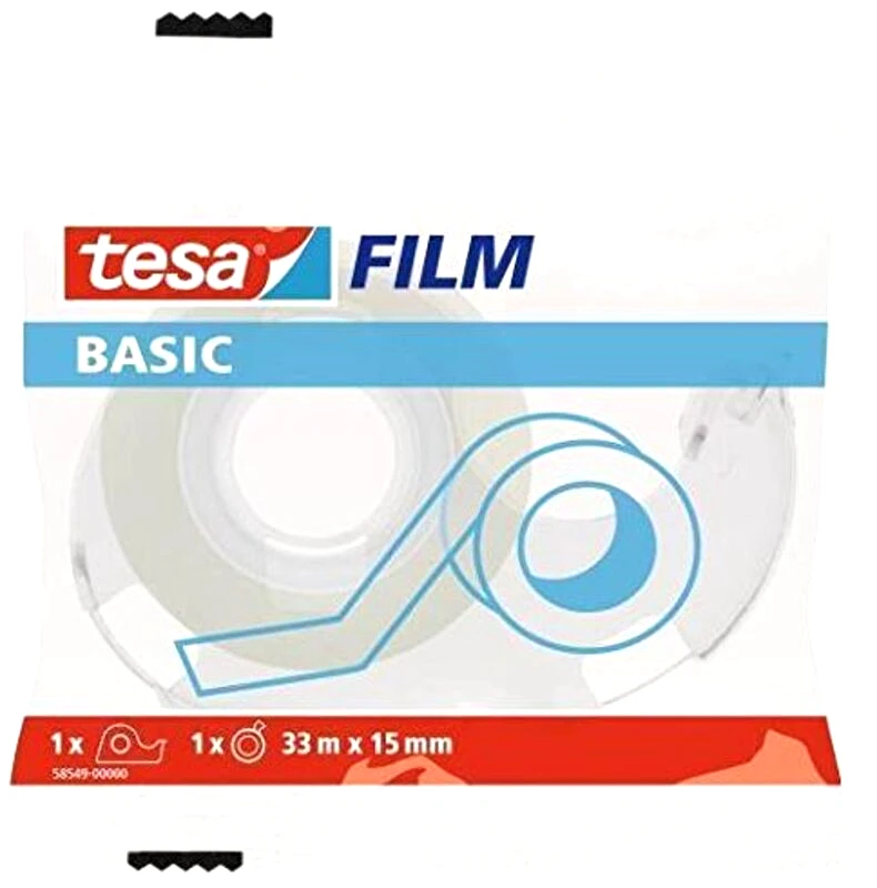 Sellotape Tesa Film Basic Διάφανη 33mmX15mm Dispenser (I.1404)