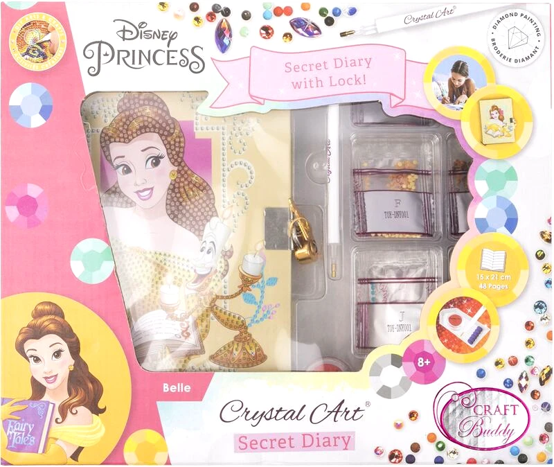 Craft Buddy Craft Buddy Secret Diary Crystal Art Belle (CATOY-DNY001)