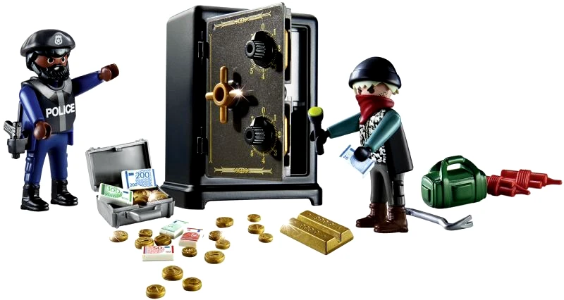 Playmobil Playmobil Starter Pack Σύλληψη Διαρρήκτη Χρηματοκιβωτίου (70908)