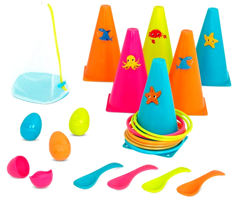 B.Toys B.Toys Σετ Summer Cone With Spoon Balancing Game (BX2188Z)